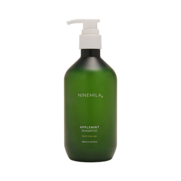 dau-goi-bac-ha-tao-mat-lanh-cho-da-dau-ninemila-applemint-cooling-shampoo-for-oily-scalp-500ml