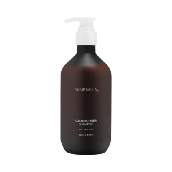 Dầu Gội Men Bia Giảm Rụng Tóc Ninemila Calming Beer Anti Hair Loss Shampoo 500mL